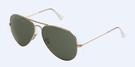 Ray-Ban Original Aviator Sunglasses - Gold/Green