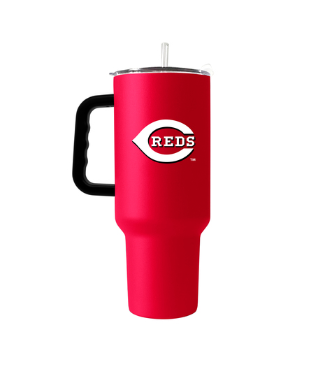 Cincinnati Reds Travel Tumbler - 40oz Powder Coat Tumbler - Ship nationwide!