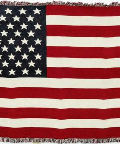 American Flag Throw