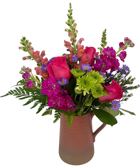 Jewel Garden Pitcher Bouquet