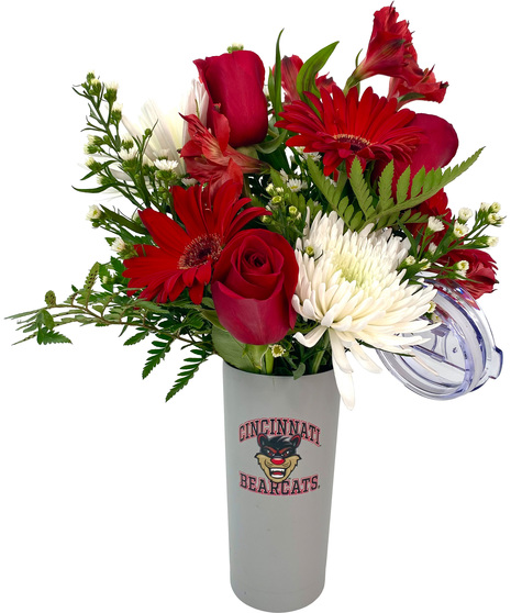 University Of Cincinnati 20oz Tumbler Bouquet