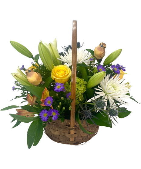 Beth's Birds And Blooms Basket