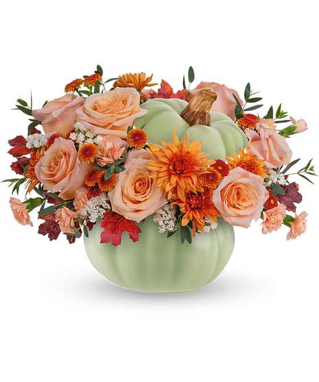 Sage Harvest Pumpkin Bouquet