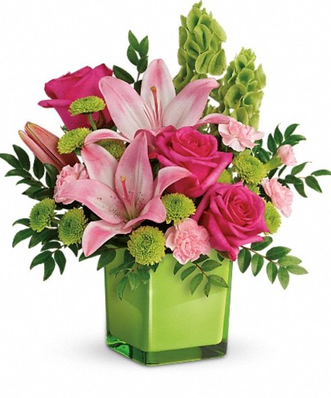 Pink n Lime Bouquet