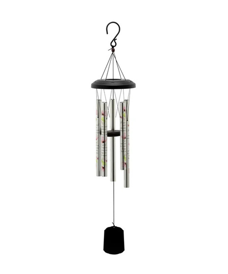 pink floral sympathy chime
