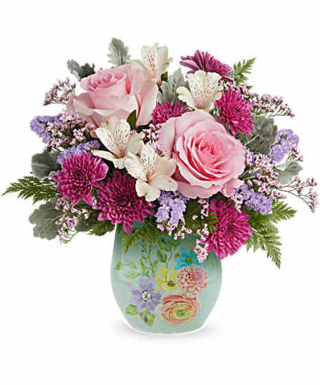 Watercolor Garden Bouquet