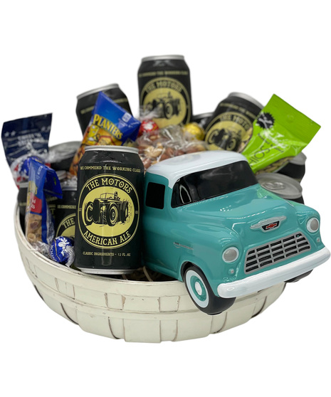American Craft Gift Basket with 1955 Chevy Pickup Truck