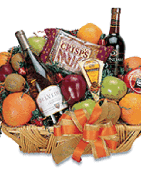 Fruit & Wine Basket