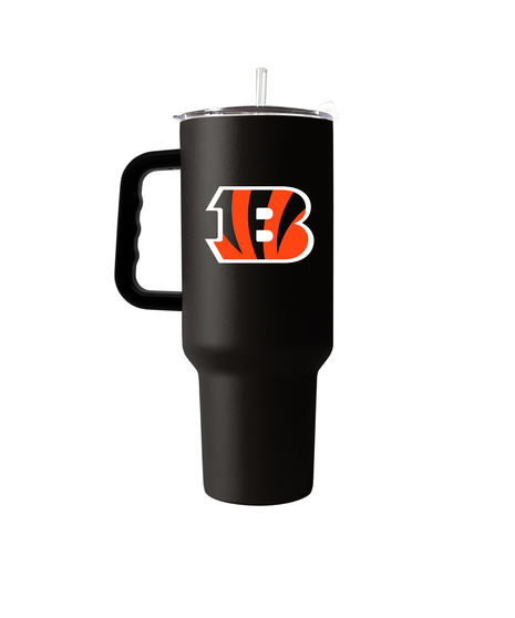 Cincinnati Bengals Travel Tumbler - 40oz Powder Coat Tumbler - ship Nationwide!