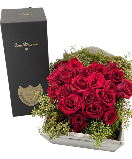 Birthday Champagne and Roses!
