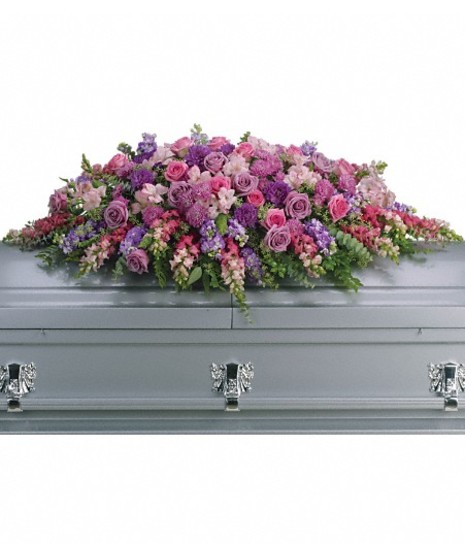 Lavender Love Casket Spray