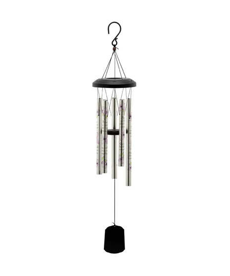 windchime with the saying 