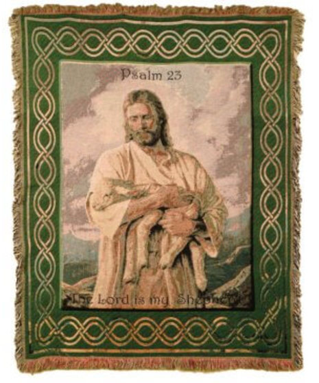 The Lord Is My Shepherd Tapestry Throw Blanket