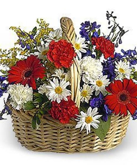 All American Basket Bouquet